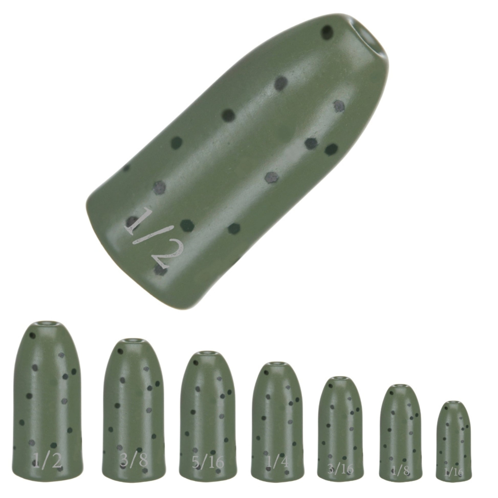 Reaction Tackle Tungsten Worm Weights / Bullet Shaped Sinkers - Keep Casting Fishing & Outdoors