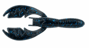 NetBaitBF Baby Paca Craw 3.75in Black/Blue Flake 9ct - Keep Casting Fishing & Outdoors