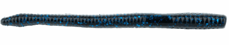 NetBaitBF Finesse Worm 4.75in Blk/Blue Flake 20ct - Keep Casting Fishing & Outdoors