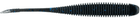 NetBaitBF Flat Sided Shad 4.5in Black Blue Flake 8ct - Keep Casting Fishing & Outdoors