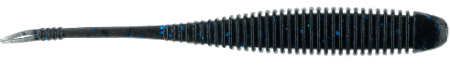 NetBaitBF Flat Sided Shad 4.5in Black Blue Flake 8ct - Keep Casting Fishing & Outdoors