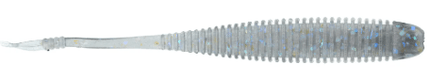 NetBaitBF Flat Sided Shad 4.5in Dark Side Black 8ct - Keep Casting Fishing & Outdoors