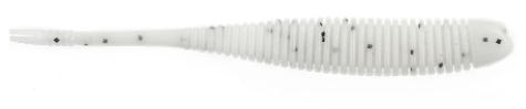 NetBaitBF Flat Sided Shad 4.5in White 8ct - Keep Casting Fishing & Outdoors