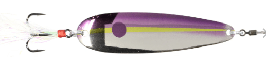 Nichols 4in Lake Fork Flutter Spoon Purple Threadfin 3/4oz - Keep Casting Fishing & Outdoors