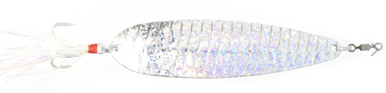 Nichols 5in Lake Fork Flutter Spoon Shattered Glass Scale 1 1/8oz - Keep Casting Fishing & Outdoors