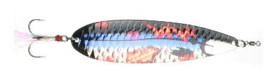Nichols 6in Ben Parker Mini Magnum Flutter Spoon Lavender Shad 2.5oz - Keep Casting Fishing & Outdoors