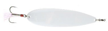 Nichols 6in Ben Parker Mini Magnum Flutter Spoon Snow 2.5oz - Keep Casting Fishing & Outdoors