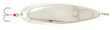 Nichols 8in Ben Parker Magnum Flutter Spoon Silver Chrome 3.5oz - Keep Casting Fishing & Outdoors