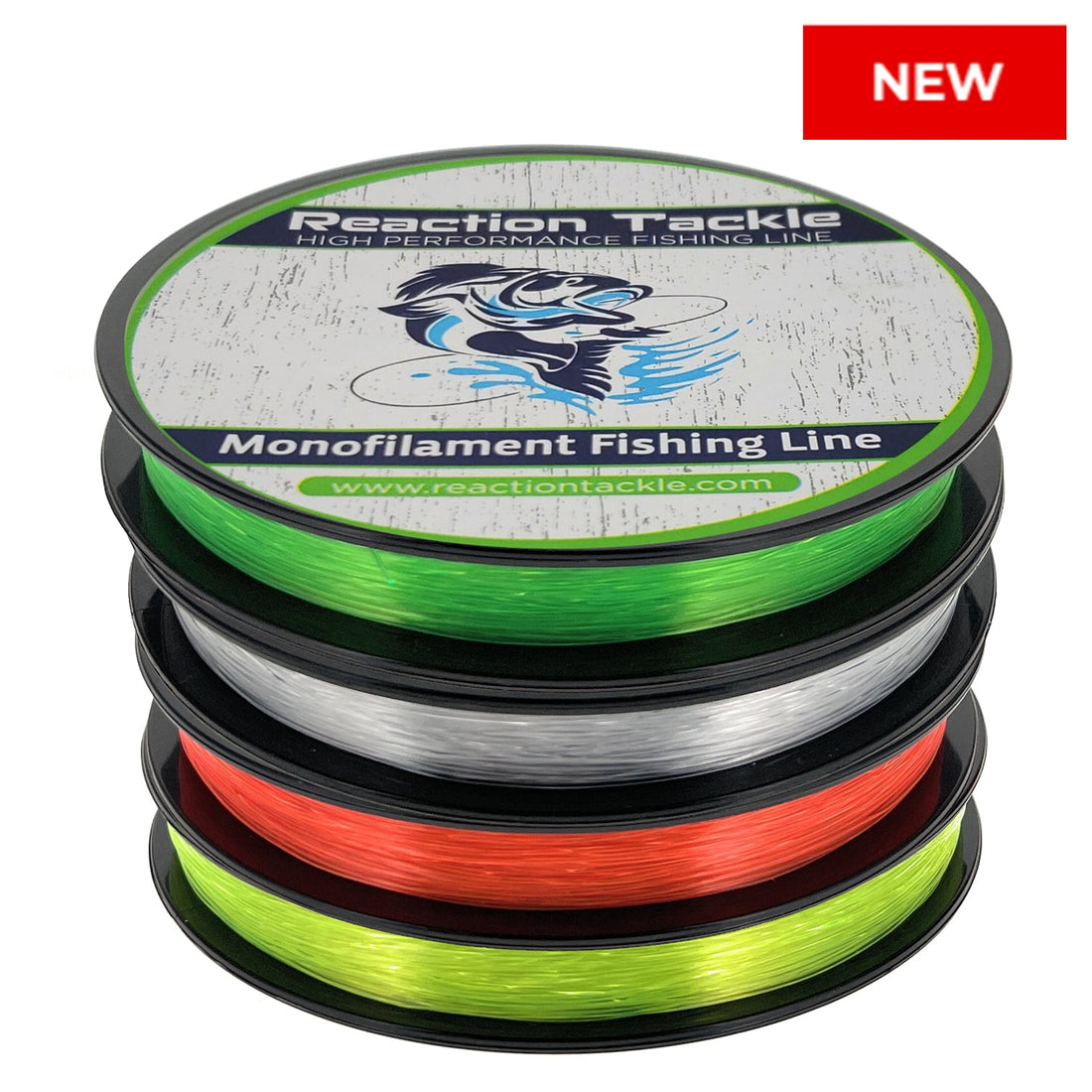 Reaction Tackle Nylon Monofilament Fishing Line 350 yard spools - Keep Casting Fishing & Outdoors