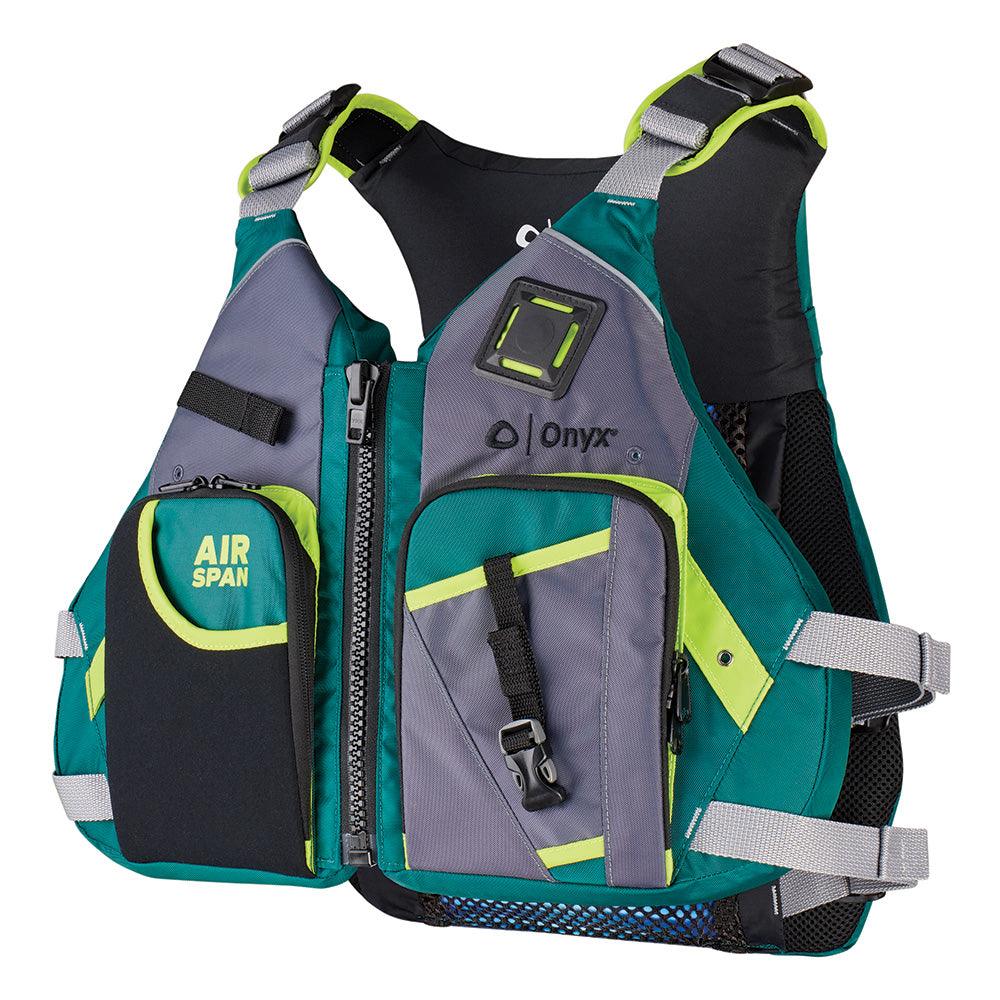 Onyx Airspan Angler Life Jacket - M/L - Green - Keep Casting Fishing & Outdoors