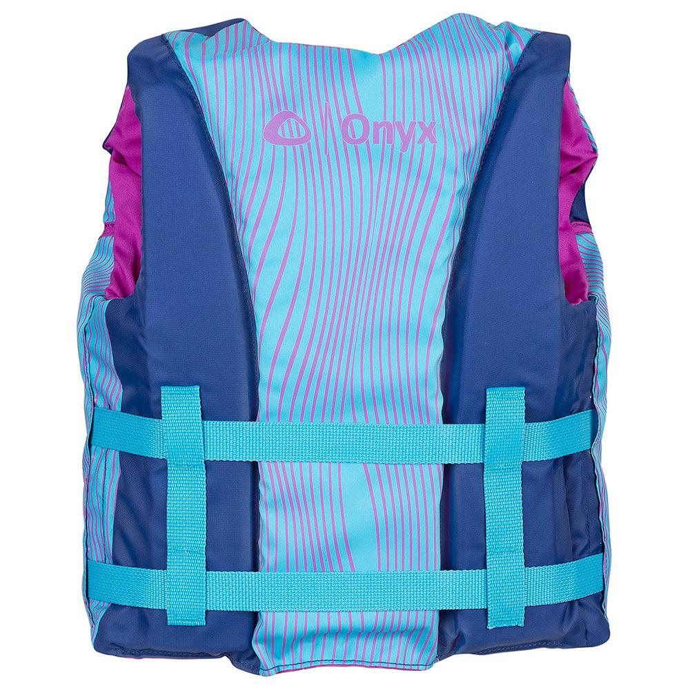 Onyx Shoal All Adventure Youth Paddle  Water Sports Life Jacket - Blue - Keep Casting Fishing & Outdoors