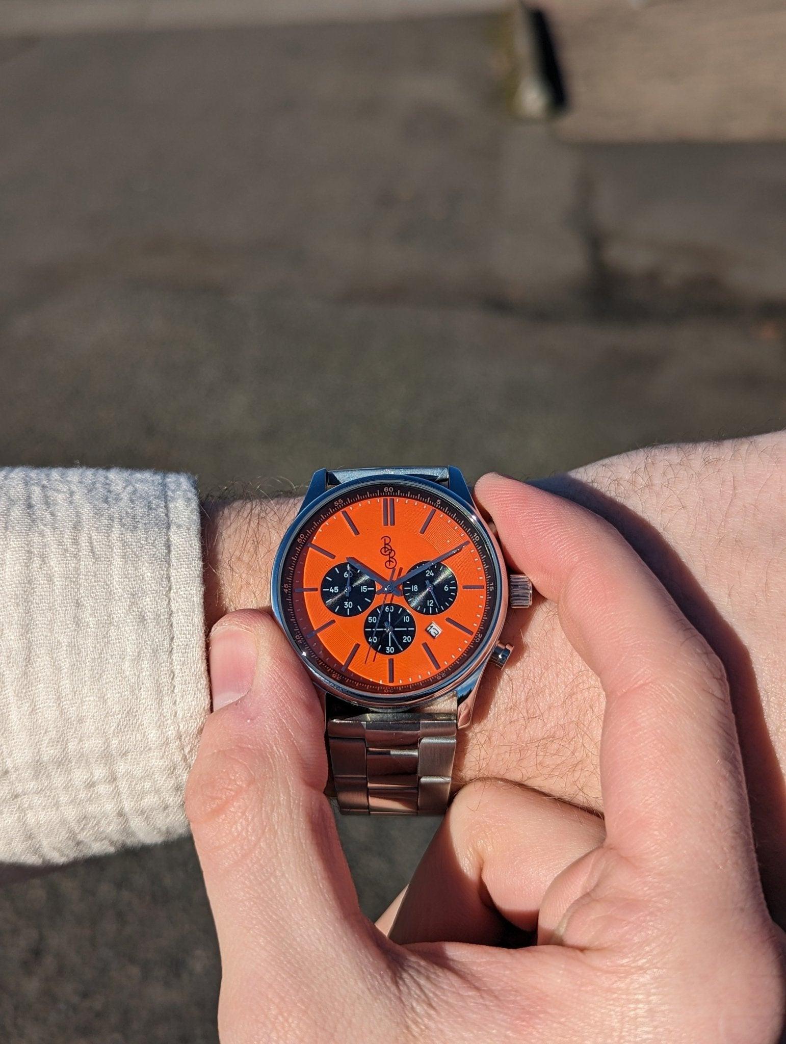 Orange and Black Chronograph - Keep Casting Fishing & Outdoors