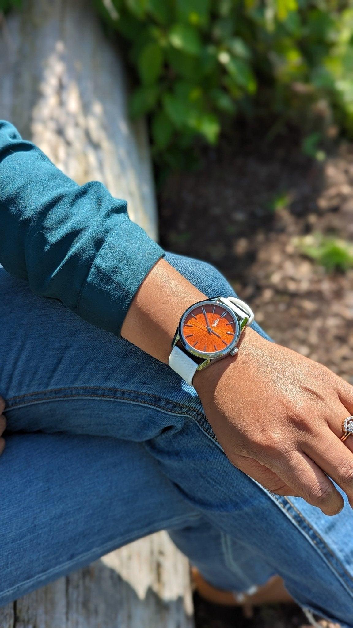 Orange Sunburst Watch - Keep Casting Fishing & Outdoors