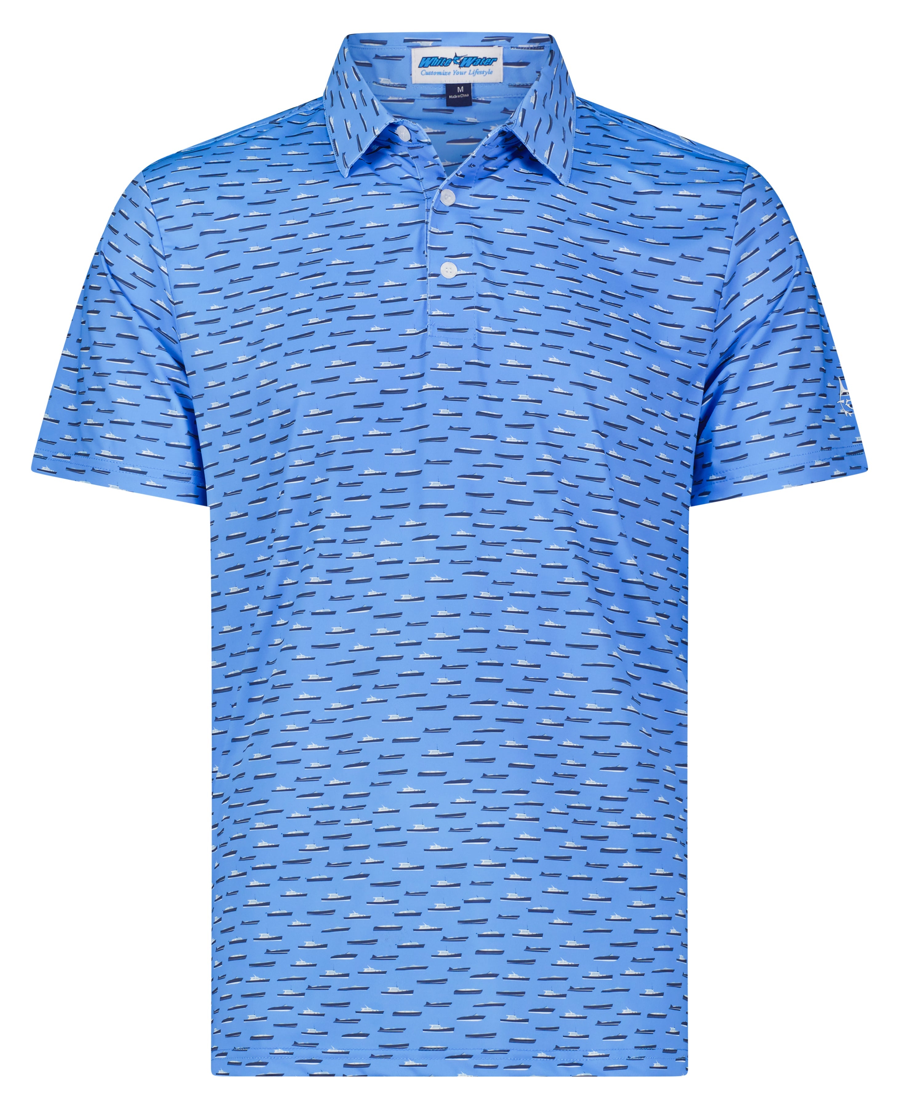 Boat Print Polo