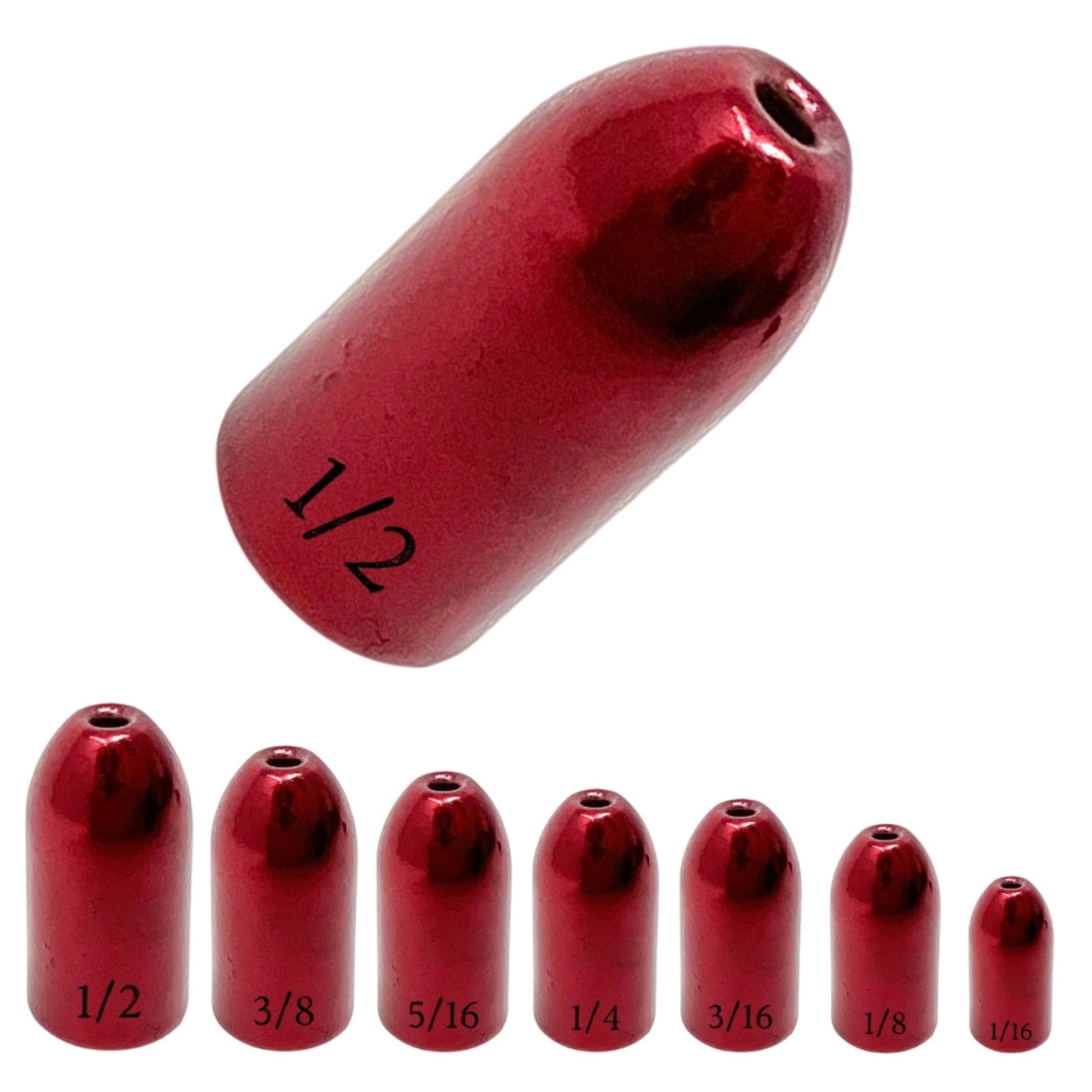 Reaction Tackle Tungsten Worm Weights / Bullet Shaped Sinkers - Keep Casting Fishing & Outdoors