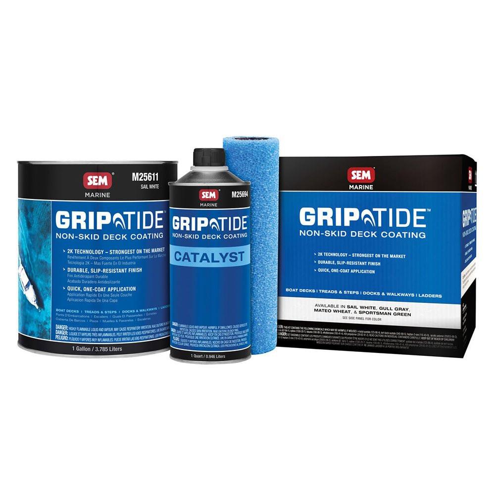 SEM GripTide™ Non - Skid Deck Coating Kit - Sail White - Keep Casting Fishing & Outdoors