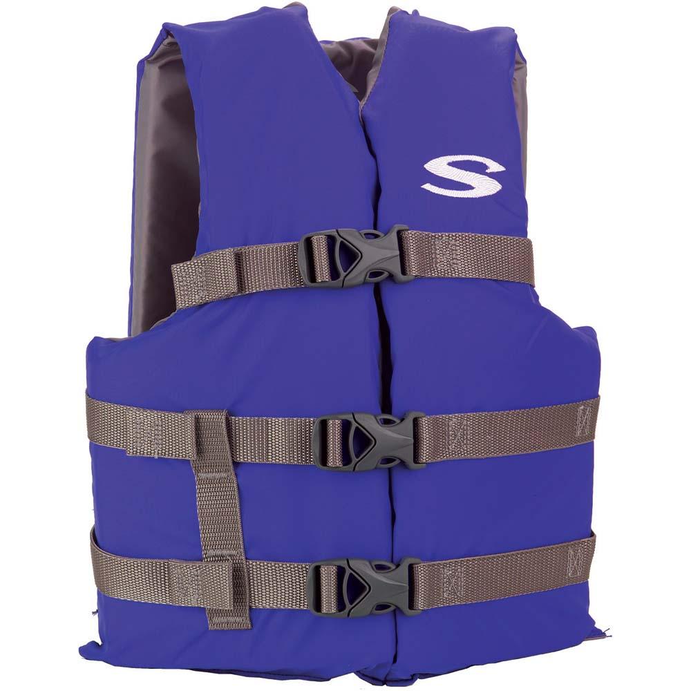 Stearns Youth Classic Vest Life Jacket - 50-90lbs - Blue/Grey - Keep Casting Fishing & Outdoors