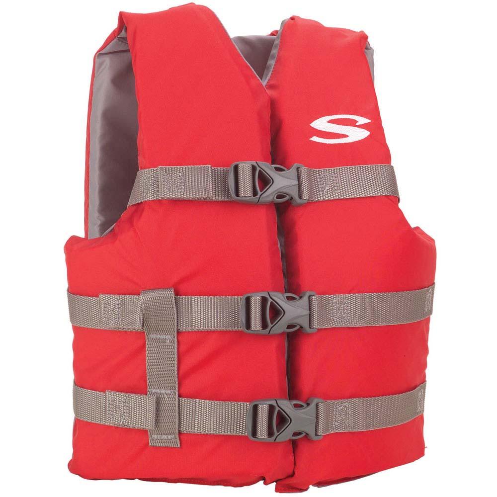 Stearns Youth Classic Vest Life Jacket - 50-90lbs - Red/Grey - Keep Casting Fishing & Outdoors