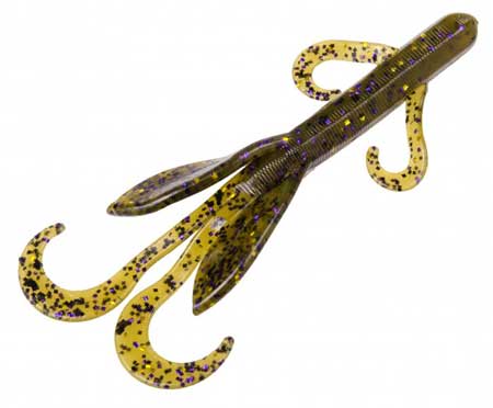 Strike King Game Hawg 4in Green Pumpkin Purple & Gold - Keep Casting Fishing & Outdoors