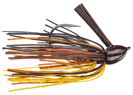 Strike King Hack Attack Fluro Jig 3/4oz Black/Brown/Amber - Keep Casting Fishing & Outdoors