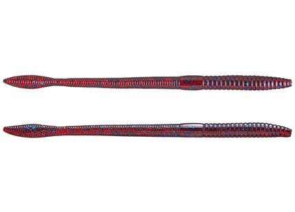 Strike King KVD Finesse Worm 5in 12ct Blue Fleck - Keep Casting Fishing & Outdoors