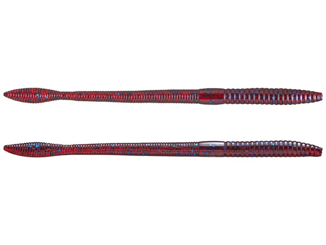 Strike King KVD Finesse Worm 5in 12ct Blue Fleck - Keep Casting Fishing & Outdoors