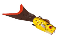 Strike King KVD PipSqueak Popping Perch 5in 1/3oz Calico Perch - Keep Casting Fishing & Outdoors