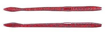 Strike King KVD Worm 6.5in 12ct Red Bug - Keep Casting Fishing & Outdoors