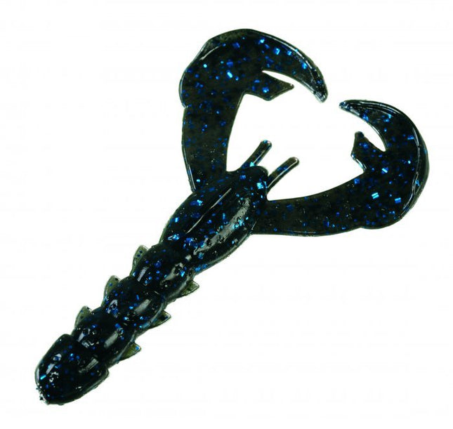 Strike King Rage Baby Craw 3in 9pk Black Blue Flake - Keep Casting Fishing & Outdoors