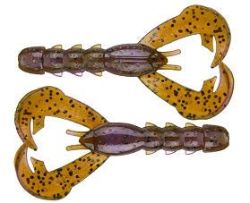 Strike King Rage Baby Craw 3in 9pk Green Pumpkin Purple Swirl - Keep Casting Fishing & Outdoors