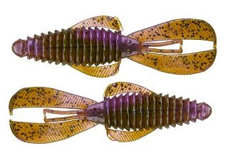 Strike King Rage Bug 4in 7pk Green Pumpkin Purple Swirl - Keep Casting Fishing & Outdoors