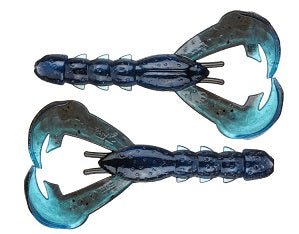 Strike King Rage Craw 4in 7ct Black Blue Swirl - Keep Casting Fishing & Outdoors