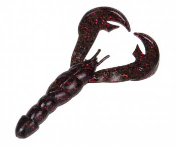 Strike King Rage Craw 4in 7ct Black Neon - Keep Casting Fishing & Outdoors