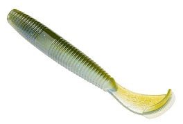 Strike King Rage Ned Cut - R Worm 3in 9pk Moon Juice - Keep Casting Fishing & Outdoors