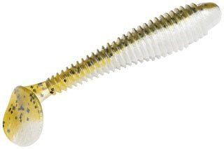 Strike King Rage Swimmer 3.75in 7ct Green Pumpkin Pearl Belly - Keep Casting Fishing & Outdoors