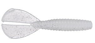 Strike King Rage Twin Tail Menace Grub 4in 8ct Pearl Flash - Keep Casting Fishing & Outdoors