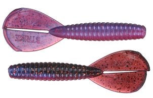 Strike King Rage Twin Tail Menace Grub 4in 8ct Tequila Sunrise Org Flake - Keep Casting Fishing & Outdoors