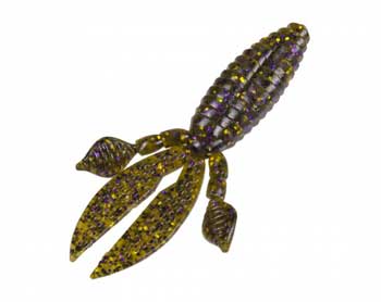 Strike King Rodent 4in 6pk Green Pumpkin Purple & Gold - Keep Casting Fishing & Outdoors