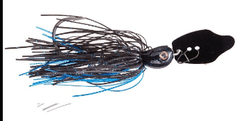 Strike King Thunder Cricket Vibrating Swim Jig 1/2 Black/Blue - Keep Casting Fishing & Outdoors