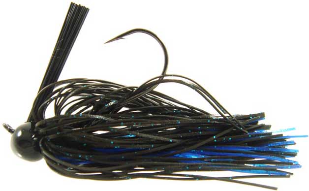 Strike King Tour Grade Football Jig 1/2oz Black/Blue - Keep Casting Fishing & Outdoors