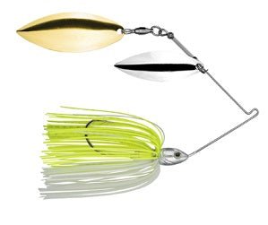 Strike King Tour Grade Spinnerbait 3/4 oz (Willow/Willow) - Chart/White - Keep Casting Fishing & Outdoors