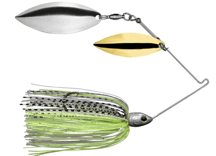 Strike King Tour Grade Spinnerbait 3/4 oz (Willow/Willow) - Spot Remover - Keep Casting Fishing & Outdoors