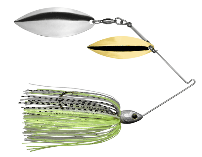 Strike King Tour Grade Spinnerbait 3/4 oz (Willow/Willow) - Spot Remover - Keep Casting Fishing & Outdoors