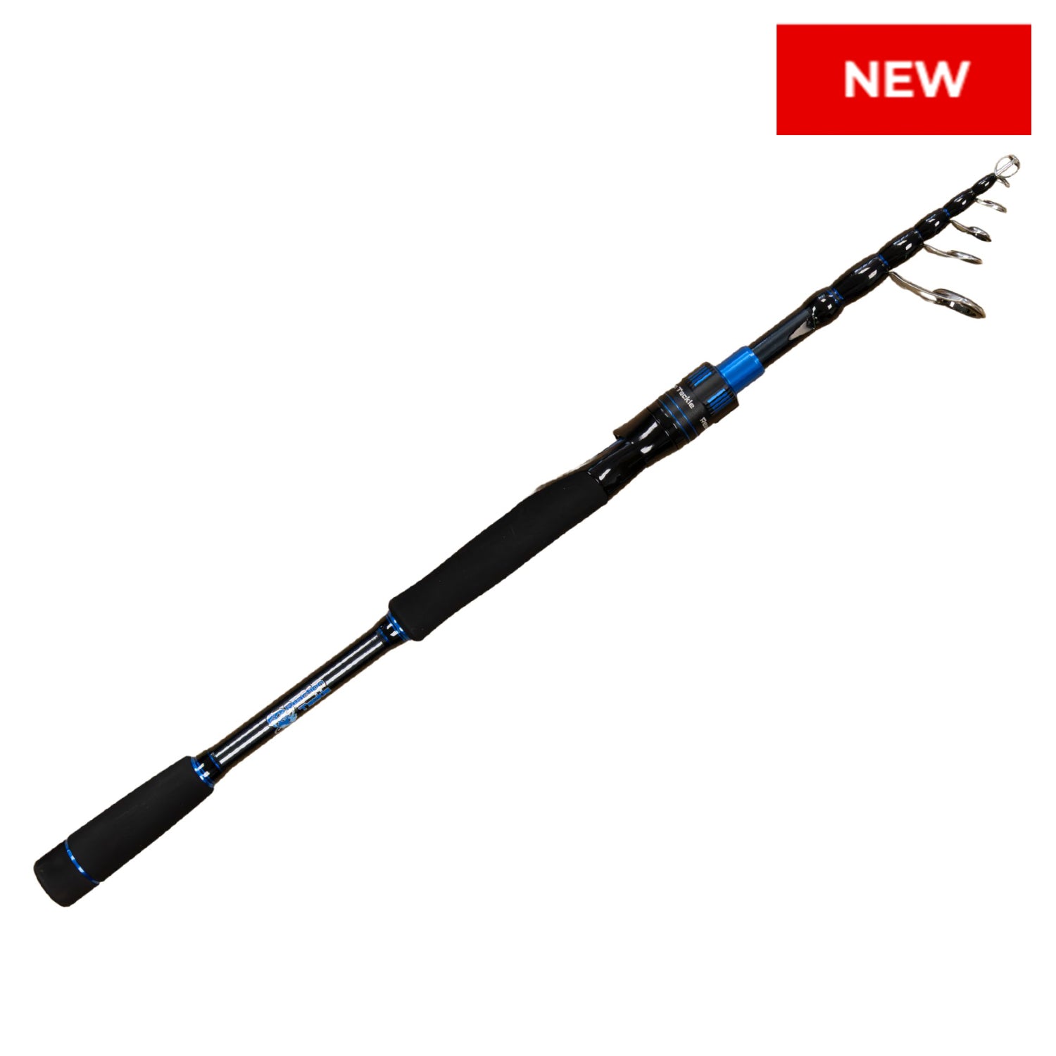 Reaction Tackle Telescopic Spinning Rod – Carbon Travel Fishing Rod – Collapsible Rod for Freshwater and Saltwater - NEW - Keep Casting Fishing & Outdoors