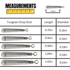 Reaction Tackle Tungsten Drop Shot Weights