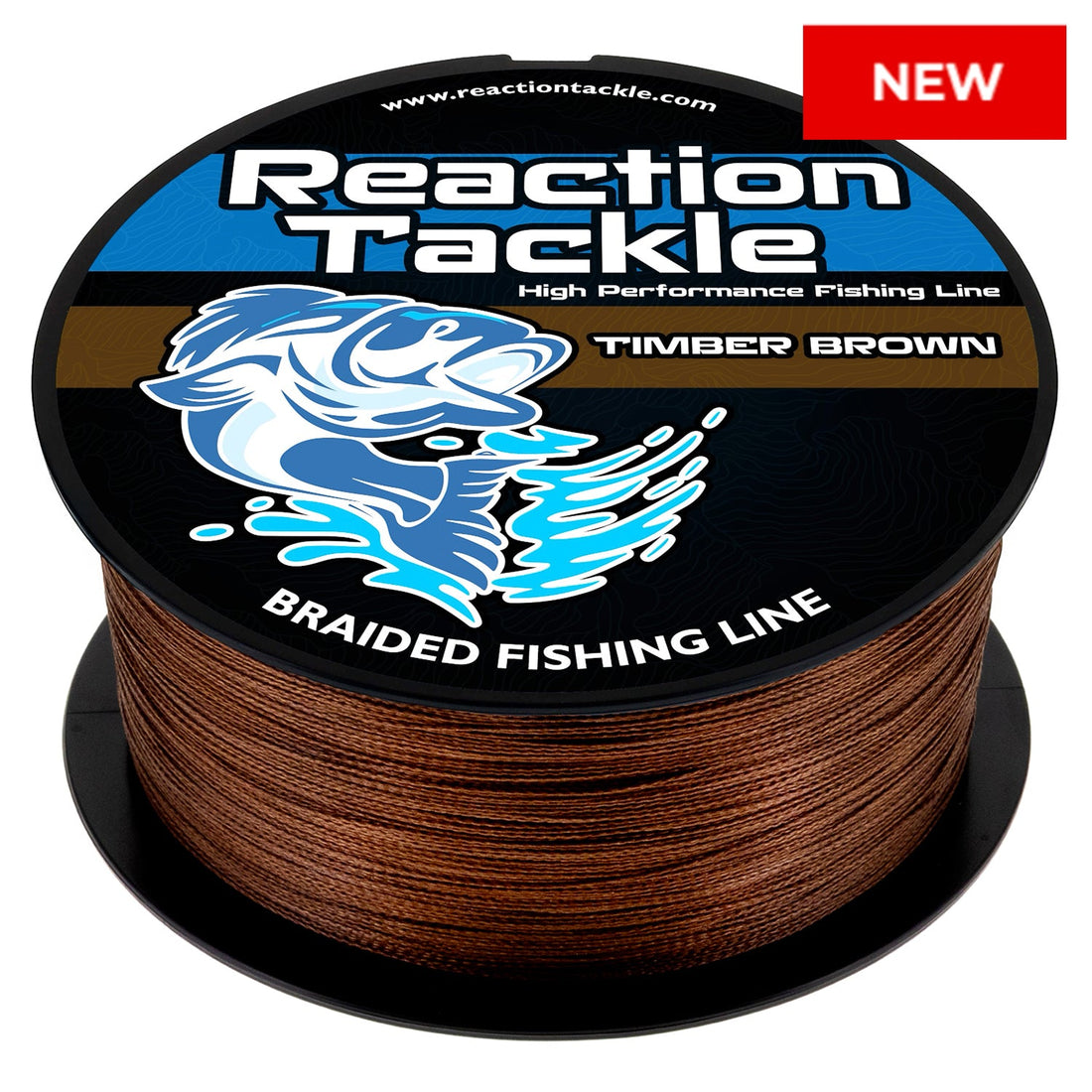 Reaction Tackle Braided Fishing Line - Timber Brown - NEW - Keep Casting Fishing & Outdoors
