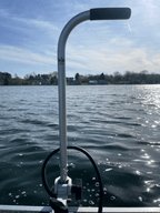 Telescoping Transducer Pole w/ Handle, Speed Adapter & Gunnel Clamp