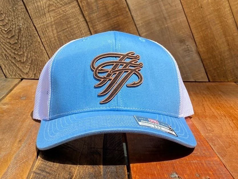TTP Columbia Blue/White/ Leather Patch Cut Out - Keep Casting Fishing & Outdoors