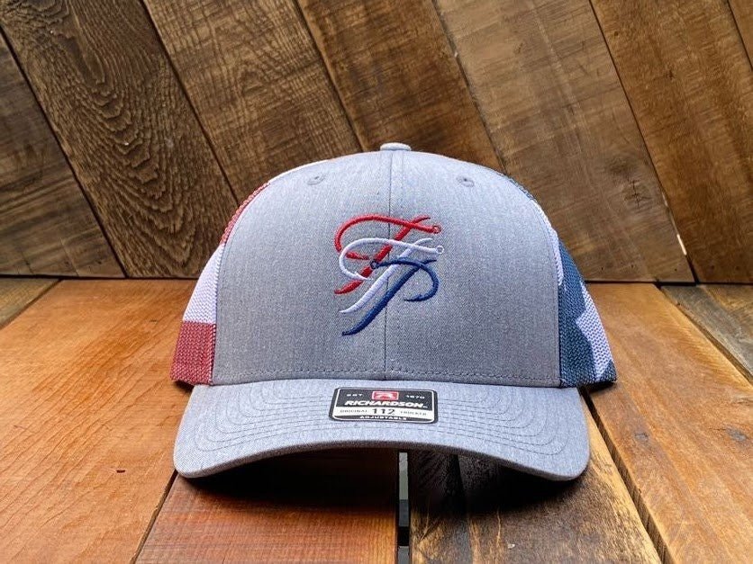 TTP Heather Grey/ USA Mesh Embroidered - Keep Casting Fishing & Outdoors