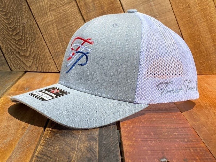 TTP Heather Grey/White-Embroidered - Keep Casting Fishing & Outdoors